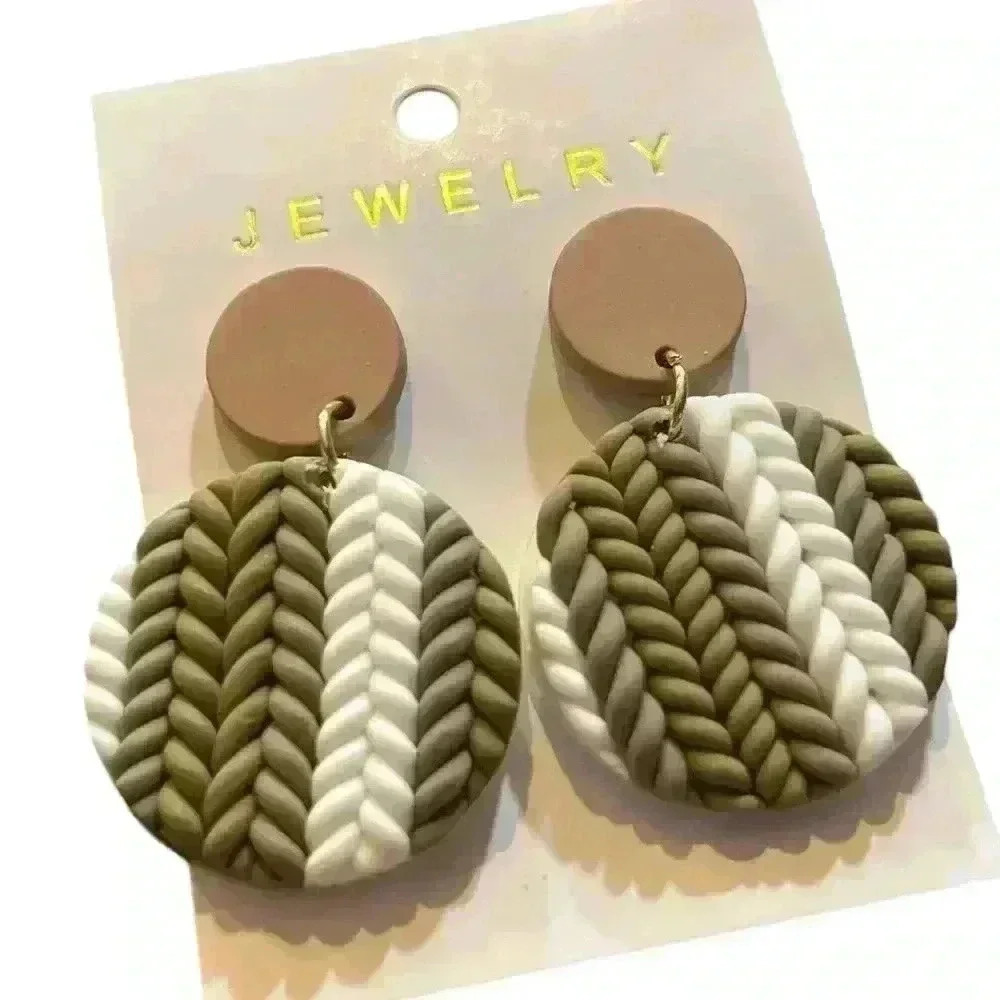 Whimsical Round Dangle Earrings